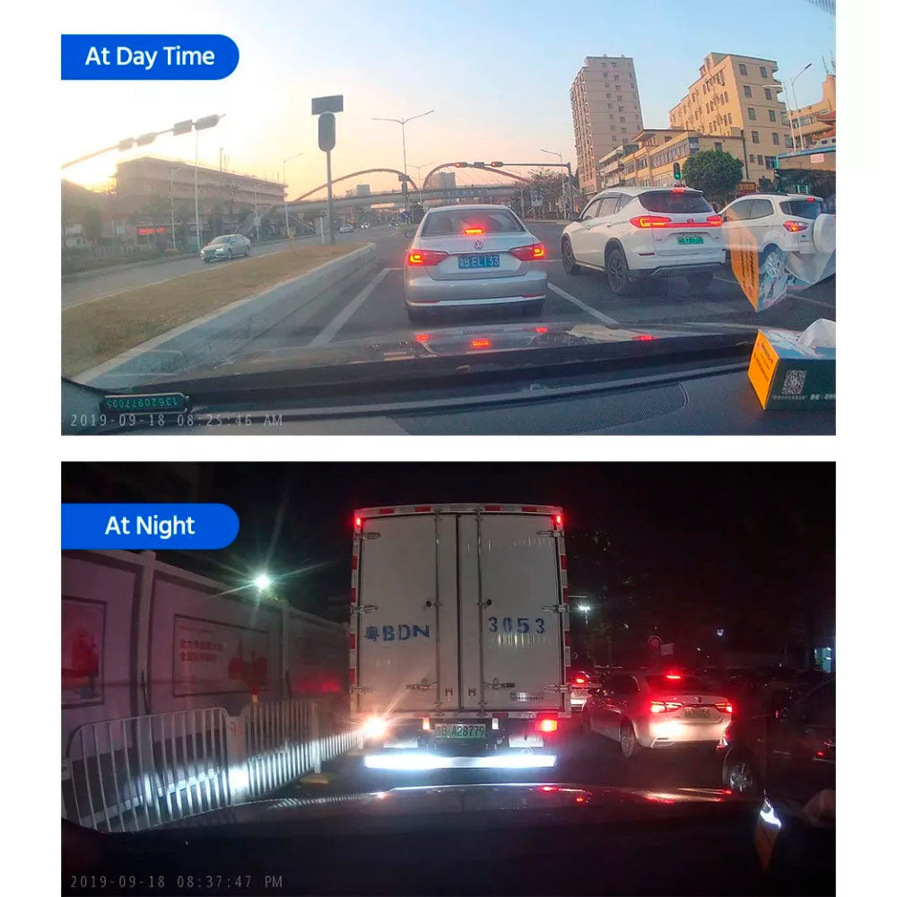 Espejo Retrovisor DVR con Cámara Dual Full HD 1080P – Pantalla 4.3”, Grabación Continua y Asistencia de Reversa