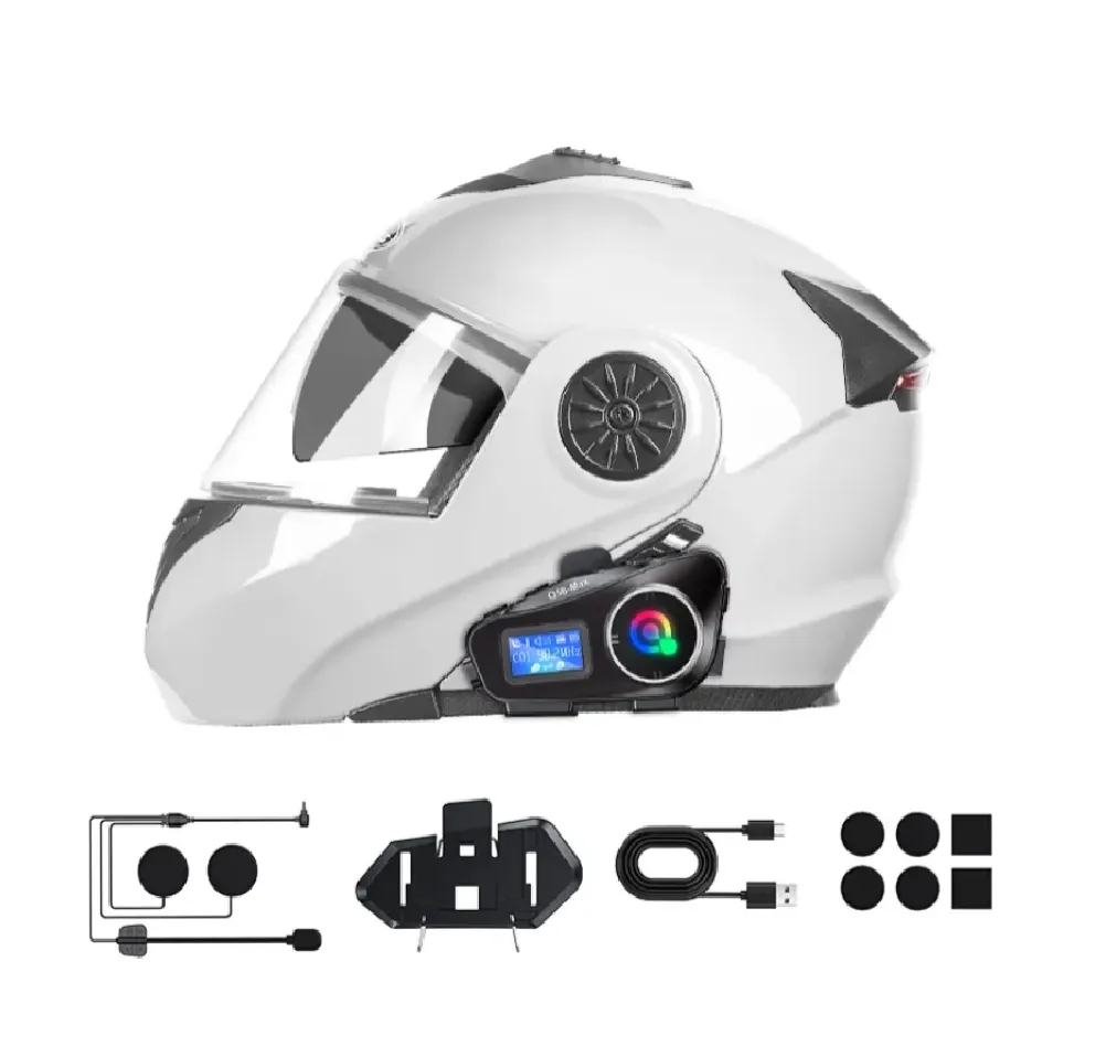 Gray helmet for bikers