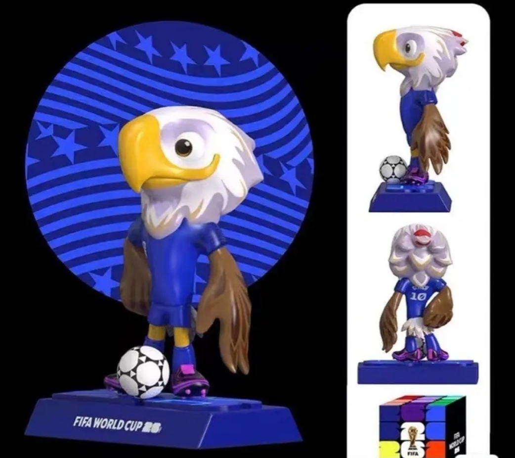 Figuras Coleccionables Copa Mundial de Fútbol 2026 – Mascotas Futboleras de 15 cm