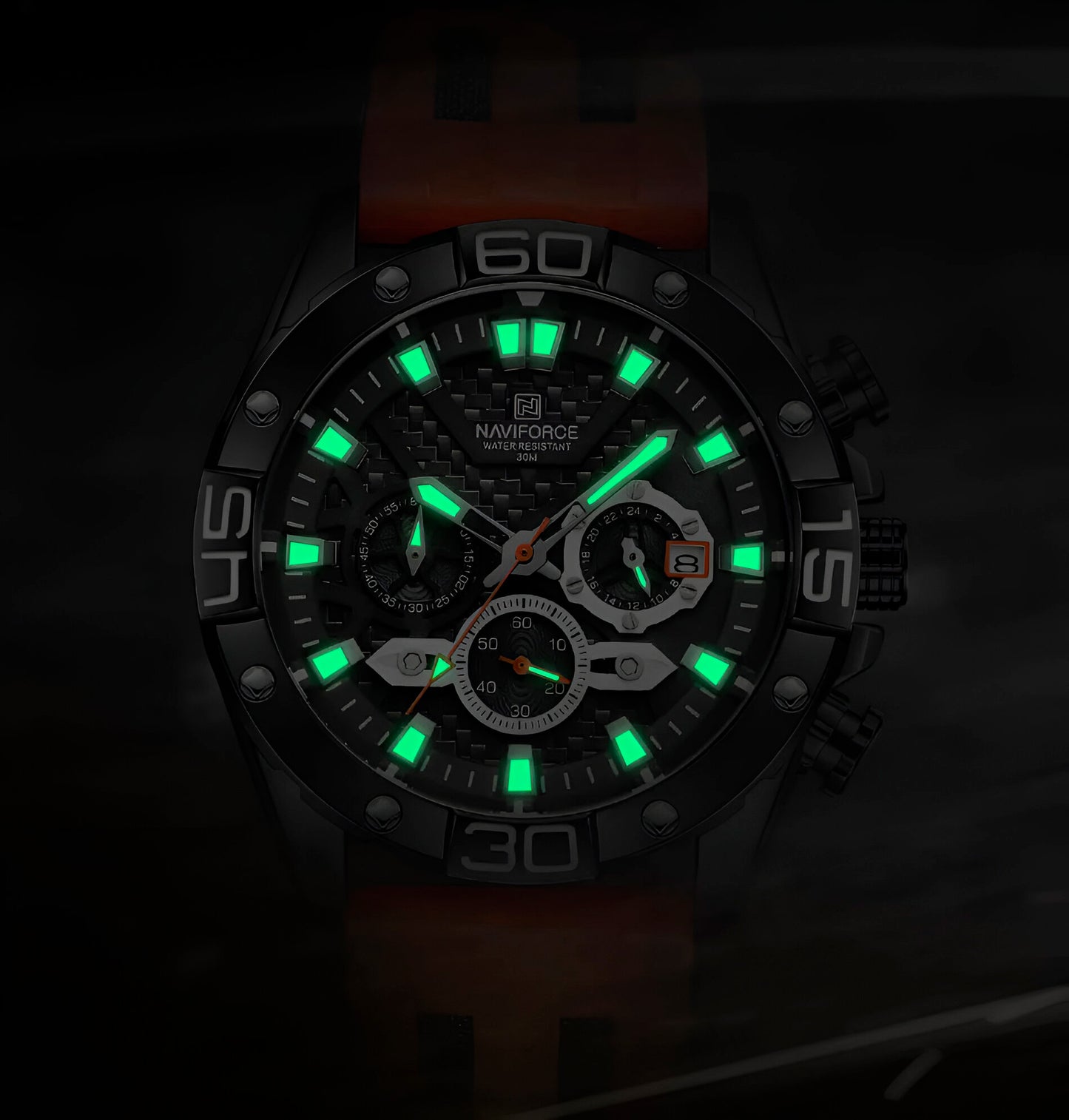 Reloj Naviforce para Hombre – Deportivo, Elegante, Resistente al Agua 3ATM con Estuche Original