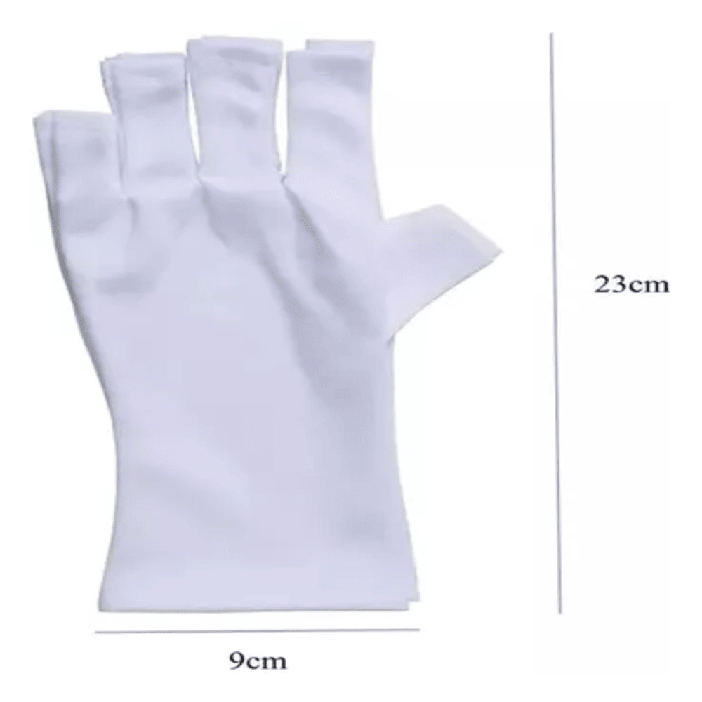 Guantes Protectores UV para Uñas en Gel – 2 Piezas | Protección Contra Lámparas LED/UV
